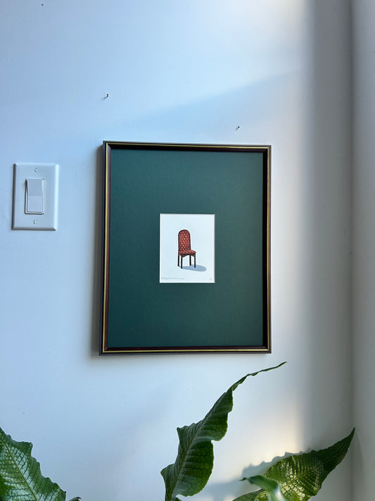 Rosewood Dining Chair Print