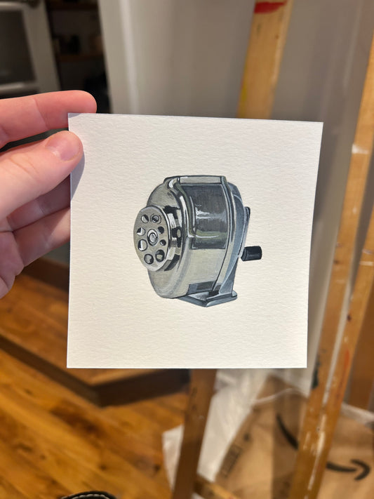 Pencil Sharpener in Vintage Chrome Frame